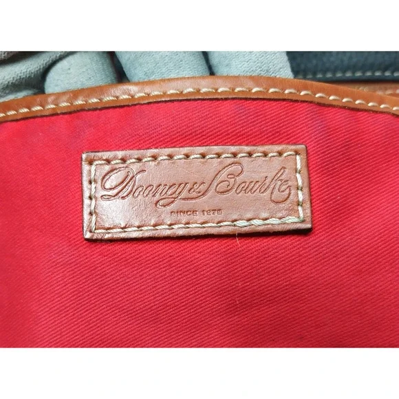 Dooney & Bourke Lexington Black Pebbled Leather Double Handle Zipper Tote Bag - Picture 13 of 16